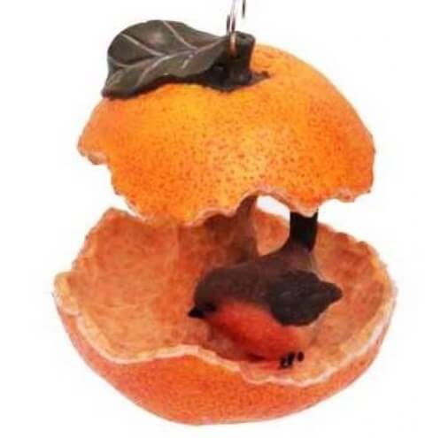 Кормушка Апельсин с птичкой