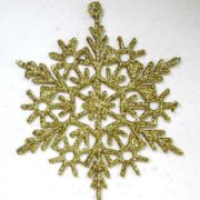 Снежинка золотая