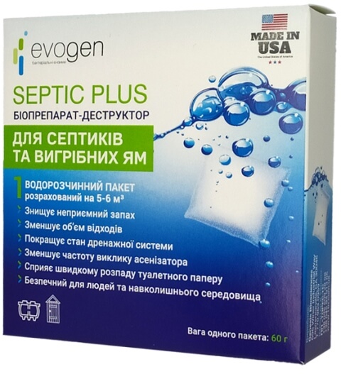 Биопрепарат для выгребных ям EVOGEN SEPTIC PLUS Биопрепарат для выгребных ям EVOGEN SEPTIC PLUS
