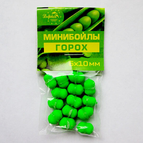Мини-бойлы тонущие Dolphin 6X10mm Горох