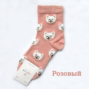 Носки розовые хлопок